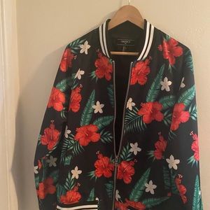 Floral Bomber Jacket
